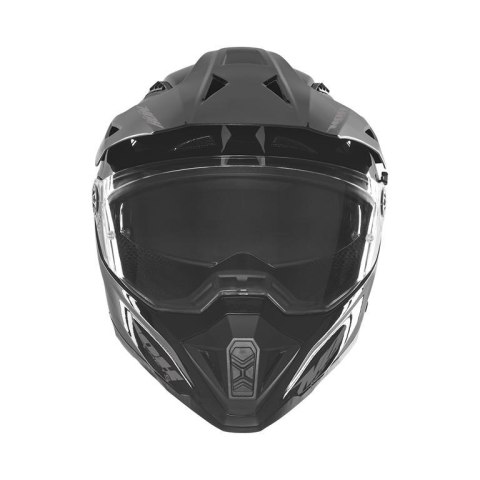 NOX KASK OFFROAD / TRAIL DUOSPORT (DUAL) N350 SOLID Z SZYBKĄ I BLENDĄ KOLOR CZARNY POŁYSK ROZMIAR M