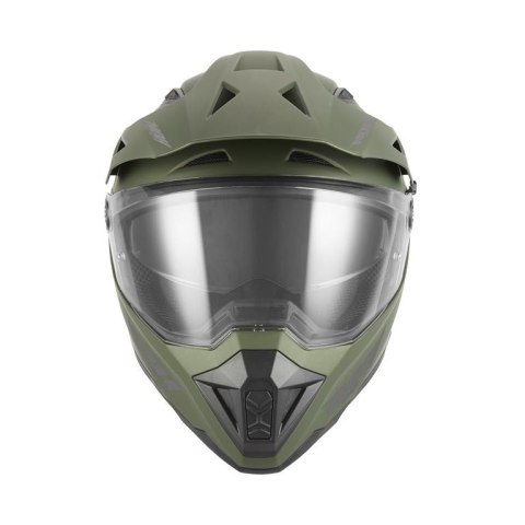 NOX KASK OFFROAD / TRAIL DUOSPORT (DUAL) N350 SOLID Z SZYBKĄ I BLENDĄ KOLOR ZIELONY (KHAKI) MAT ROZMIAR L