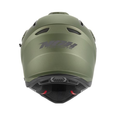 NOX KASK OFFROAD / TRAIL DUOSPORT (DUAL) N350 SOLID Z SZYBKĄ I BLENDĄ KOLOR ZIELONY (KHAKI) MAT ROZMIAR XL