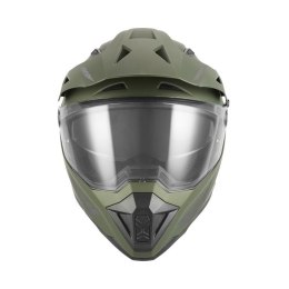 NOX KASK OFFROAD / TRAIL DUOSPORT (DUAL) N350 SOLID Z SZYBKĄ I BLENDĄ KOLOR ZIELONY (KHAKI) MAT ROZMIAR XXL