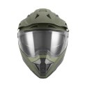 NOX KASK OFFROAD / TRAIL DUOSPORT (DUAL) N350 SOLID Z SZYBKĄ I BLENDĄ KOLOR ZIELONY (KHAKI) MAT ROZMIAR M