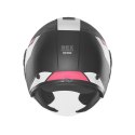 NOX KASK OTWARTY JET Z BLENDĄ N182 ROUND KOLOR CZARNY MAT/RÓŻOWY ROZMIAR M