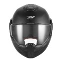 NOX PREMIUM KASK SZCZĘKOWY FLIP-BACK (SZCZĘKA DO TYŁU) Z BLENDĄ SPINNER KOLOR CZARNY MAT ROZMIAR M