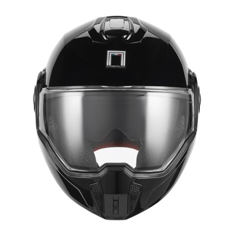 NOX PREMIUM KASK SZCZĘKOWY FLIP-BACK (SZCZĘKA DO TYŁU) Z BLENDĄ SPINNER KOLOR CZARNY ROZMIAR M