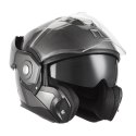 NOX PREMIUM KASK SZCZĘKOWY FLIP-BACK (SZCZĘKA DO TYŁU) Z BLENDĄ SPINNER KOLOR TYTANOWY POŁYSK ROZMIAR M