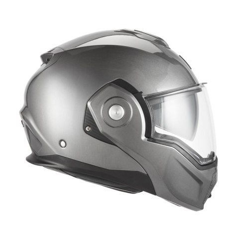 NOX PREMIUM KASK SZCZĘKOWY FLIP-BACK (SZCZĘKA DO TYŁU) Z BLENDĄ SPINNER KOLOR TYTANOWY POŁYSK ROZMIAR M