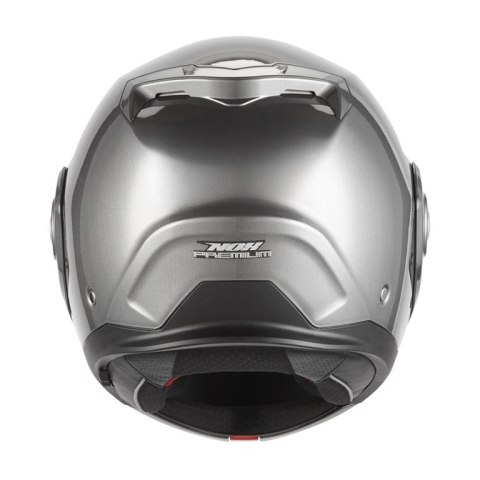 NOX PREMIUM KASK SZCZĘKOWY FLIP-BACK (SZCZĘKA DO TYŁU) Z BLENDĄ SPINNER KOLOR TYTANOWY POŁYSK ROZMIAR M