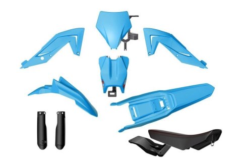 RACETECH (RTECH) KOMPLET PLASTIKÓW Z OSŁONAMI TELESKOPÓW I SIEDZENIEM TALARIA STING MX4 / MX5 / TL 4000 / 5500 '23-'25 KOLOR JAS