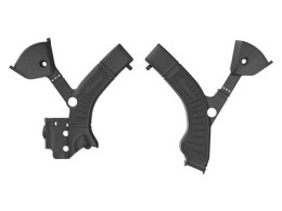 RACETECH (RTECH) 2025/12 OSŁONY RAMY (KOMPLET) BI-MATERIAL SUPER GRIP TRIUMPH TF 250 X / 450 RC '24-'26 KOLOR CZARNY