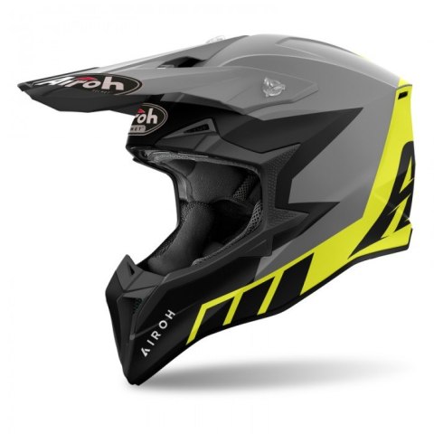 AIROH KASK CROSS / ENDURO / ATV / QUAD WRAAAP CONQUER KOLOR ŻÓŁTY FLUO/CZARNY/BIAŁY MAT ROZMIAR S