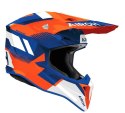 AIROH KASK CROSS / ENDURO / ATV / QUAD WRAAAP VISION POMARAŃCZOWY/NIEBIESKI/BIAŁY ROZMIAR M