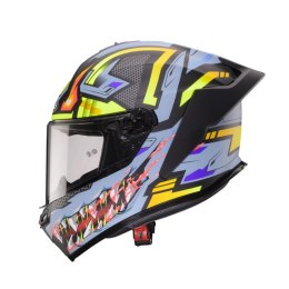 CABERG KASK INTEGRALNY ROXTER HUNTER KOLOR CZARNY MAT/SZARY/ŻÓŁTY FLUO ROZMIAR S