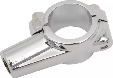 EMGO UCHWYT LUSTERKA Z OBEJMĄ NA KIEROWNICĘ 22MM (7/8") CHROMOWANY (WZÓR YAMAHA)