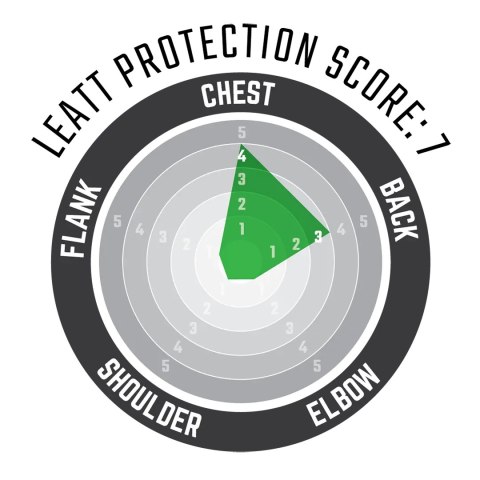 LEATT OSŁONA KLATKI PIERSIOWEJ (BUZER) CHEST PROTECTOR 3.5 BLACK KOLOR CZARNY