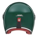 NOX PREMIUM KASK OTWARTY JET HERITAGE SOLID KOLOR ZIELONY POŁYSK ROZMIAR L