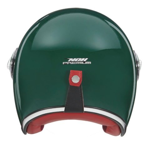 NOX PREMIUM KASK OTWARTY JET HERITAGE SOLID KOLOR ZIELONY POŁYSK ROZMIAR L