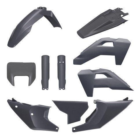 POLISPORT KOMPLET PLASTIKÓW (FULL KIT) HUSQVARNA TE/FE '26 W ZESTAWIE OSŁONA LAMPY PRZEDNIEJ (8681500002) I OSŁONY AMORTYZATORÓW