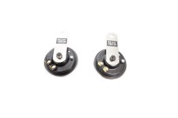 TOURMAX 2026/03 KLAKSON (SYGNAŁ DŹWIĘKOWY) UNIVERSALNY CZARNY 12V ( 2 SZT. ŚREDNICA 72,5MM) (MADE IN JAPAN)
