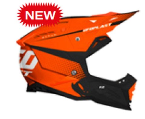 UFO KASK ECHUS CROSS FIBERGLASS KOLOR POMARAŃCZOWY FLUO/CZARNY ROZMIAR XL ( ECE 22R06 ) - KOLEKCJA 2025/2026