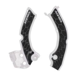 ACERBIS OSŁONY RAMY X-GRIP TRIUMPH TF 250 X/E 24-26, TF 450 X/E/RC 25-26 KOLOR BIAŁY / CZARNY
