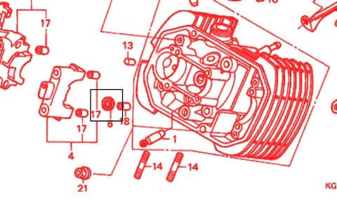 ATHENA USZCZELKA GNIAZDA OBDPROWADZENIA SPALN W POKRYWIE ZAWOROWEJ (PRZY OTWORZE ŚWIECY ZAPŁONOWEJ) HONDA CBR 1100 XX, VT 125, V