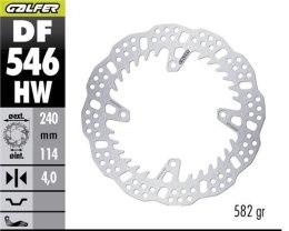 GALFER TARCZA HAMULCOWA TYŁ DUCATI DESMO 450MX '24-'26 (240X114X4MM) SHARK ENDURO MX
