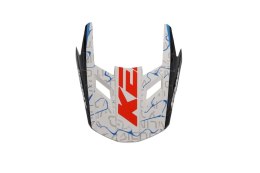 KENNY RACING CZĘŚCI ZAMIENNE DASZEK DO KASKU PERFORMANCE ERT GRAPHIC WAVE BLUE WHITE ROZMIAR L-XXL