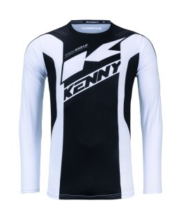 KENNY RACING KOSZULKA CROSS/ENDURO TRACK ZOOM BLACK WHITE KOLOR CZARNY/BIAŁY SZARY ROZMIAR XL