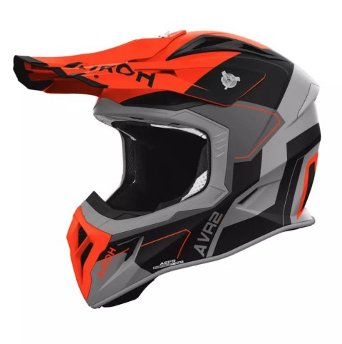 AIROH KASK CROSS / ENDURO / ATV / QUAD AVIATOR ACE 2 SHIELD ORANGE MATT KOLOR POMARAŃCZOWY/CZARNY/SZARY MAT ROZMIAR L