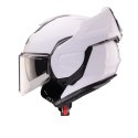 CABERG KASK SZCZĘKOWY FLIP-BACK (SZCZĘKA DO TYŁU) MODEL TRIP SOLID KOLOR BIAŁY POŁYSK ROZMIAR XL (PINLOCK W ZESTAWIE)