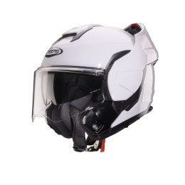 CABERG KASK SZCZĘKOWY FLIP-BACK (SZCZĘKA DO TYŁU) MODEL TRIP SOLID KOLOR BIAŁY POŁYSK ROZMIAR XS (PINLOCK W ZESTAWIE)