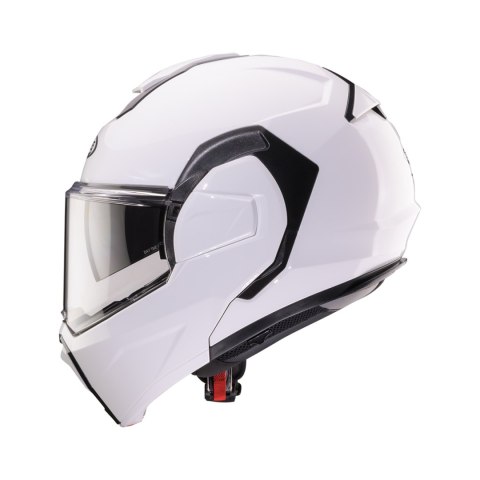 CABERG KASK SZCZĘKOWY FLIP-BACK (SZCZĘKA DO TYŁU) MODEL TRIP SOLID KOLOR BIAŁY POŁYSK ROZMIAR XS (PINLOCK W ZESTAWIE)