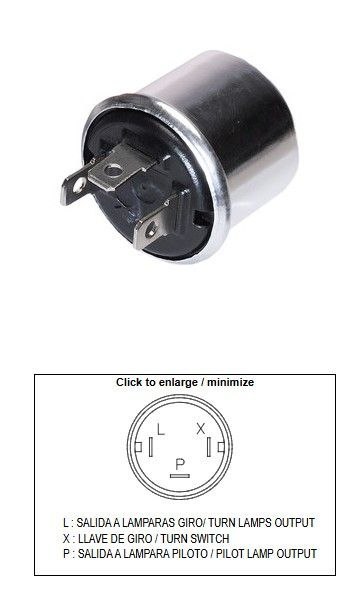 DZE PRZERYWACZ KIERUNKOWSKAZÓW UNIWERSALNY (12V 2+2 21W)