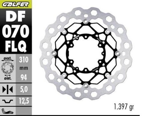 GALFER TARCZA HAMULCOWA PRZÓD HONDA CBR 600 RR '03-'17; CBR 1000 RR '04-'05; CB 1000 R '08-'17; CB 1300 F/S '05-; CTX 1300 C '14