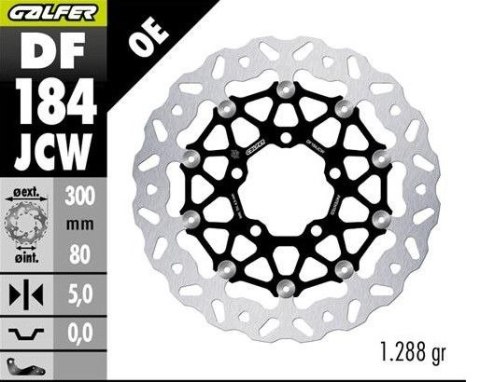 GALFER TARCZA HAMULCOWA PRZÓD KAWASAKI EN 650 VULCAN '15-; ER-6F/N '05-; ZX-6R '06-'12; VERSYS 650 '06-; VERSYS 1000 '12-'14; Z 