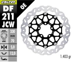 GALFER TARCZA HAMULCOWA PRZÓD KAWASAKI ZX 10R SE '18-; ZX 10RR NINJA '17- (FLOATECH) (330X70X5MM)