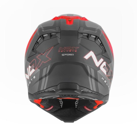 NOX KASK OFF ROAD / CROSS N634 STORM KOLOR CZARNY MAT/CZERWONY ROZMIAR XL