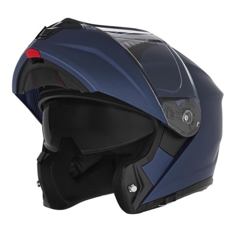 NOX KASK SZCZĘKOWY (FLIP-UP) Z BLENDĄ N967 SOLID KOLOR NIEBIESKI MAT ROZMIAR L (PINLOCK DO TEGO MODELU - FILMPINLOCK30DKS166)