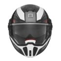 NOX WYPRZEDAŻ PREMIUM KASK SZCZĘKOWY FLIP-BACK (SZCZĘKA DO TYŁU) Z BLENDĄ SPINNER ARK KOLOR CZARNY/BIAŁY/CZERWONY ROZMIAR S