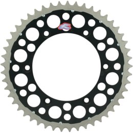 RENTHAL ZĘBATKA TYLNA TWINRING 808 49 (STALOWO-ALUMINIOWA) KOLOR CZARNY SUZUKI RM / RMZ (JTR808.49) (80849)