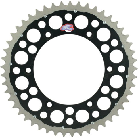 RENTHAL ZĘBATKA TYLNA TWINRING 808 49 (STALOWO-ALUMINIOWA) KOLOR CZARNY SUZUKI RM / RMZ (JTR808.49) (80849)