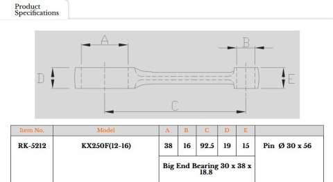 ROYAL RODS KORBOWÓD KAWASAKI KXF 250 (KXF250) '12-'16