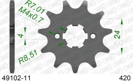AFAM 2026/04 ZĘBATKA PRZEDNIA 2153 11 APRILIA RS/RX 50 '06-'11 (JTF1128.11) (ŁAŃC. 420)