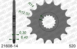 AFAM 2026/04 ZĘBATKA PRZEDNIA 2168 14 YAMAHA YFZ 450/YFM 700 RAPTOR '06-'19 (JTF1592.14) (ŁAŃC. 520)