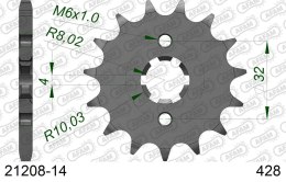 AFAM 2026/04 ZĘBATKA PRZEDNIA 2182 14 YAMAHA WR 125R/X '09-'15, YZF125R '09-'120 , MT125 '15-'20 (JTF1550.14) (ŁAŃC. 428)