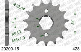 AFAM 2026/04 ZĘBATKA PRZEDNIA 259 15 HONDA MTX/125/XL 125 (JTF259.15) (ŁAŃC. 428)