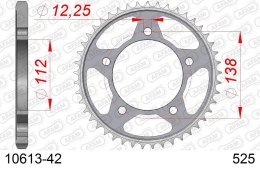 AFAM 2026/04 ZĘBATKA TYLNA 4357 42 HONDA CBF 600, CB 600, CB 650F '14-'18, CBR 650F '14-'18, VT 750DC (JTR1304.42) (ŁAŃC. 525)