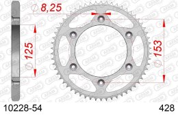 AFAM 2026/04 ZĘBATKA TYLNA 4547 54 HONDA XR 125L '03-'07 (JD19) (JTR1258.54) (ŁAŃC. 428)