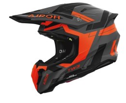 AIROH KASK CROSS / ENDURO / ATV / QUAD TWIST 3 DYNASTY ORANGE MATT KOLOR CZARNY MAT/POMARAŃCZOWY ROZMIAR M
