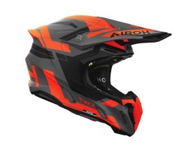 AIROH KASK CROSS / ENDURO / ATV / QUAD TWIST 3 DYNASTY ORANGE MATT KOLOR CZARNY MAT/POMARAŃCZOWY ROZMIAR M